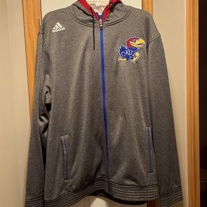 KU Jayhawks Adidas Climawarm XL Full Zip Hoodie
